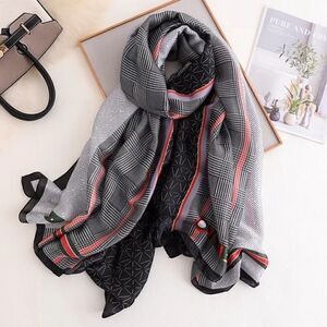Miss Adeline Black Women Long Scarf/Shawl Body Wrap